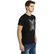 Bant Giyim Moon Siyah Erkek T-Shirt