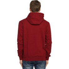Bant Giyim Bordo Kapüşonlu Erkek Sweatshirt Hoodie