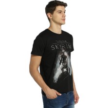 Bant Giyim Elder Scrolls Skyrim Siyah Erkek T-Shirt