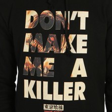 Bant Giyim Tokyo Ghoul Siyah Kapüşonlu Erkek Sweatshirt Hoodie