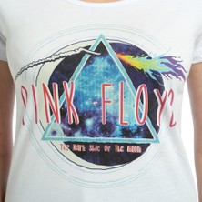 Bant Giyim Pink Floyd Beyaz Kadın T-Shirt