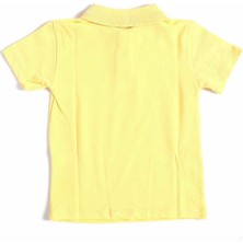 Alm Sarı Kısa Kol 6-16 Yaş Çocuk Okul Lakos Tişört/T-Shirt - 80238-006
