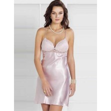Pierre Cardin 600 Saten Kısa Gecelik