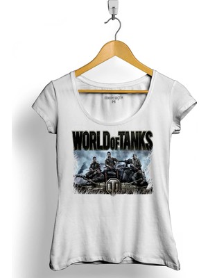 Kendim Seçtim Fury World Of Tanks Logo Kadın Tişört