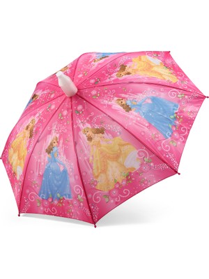 Almera Pvc Kılıflı Kız Çocuk Şemsiyesi - Happy Girl Pembe