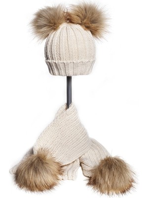 Baby Dora Triko Atkı & Bere Takım