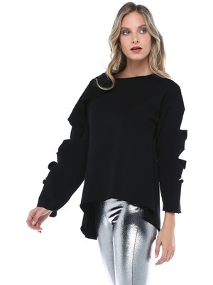 Demoda Asimetrik Sweatshirt