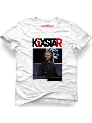 Tshirthane Kixstar Beyaz Erkek T-Shirt