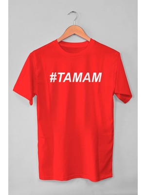 Tshirthane Tamam #Tamam Kırmızı Erkek T-Shirt