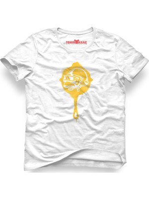 Tshirthane Pubg Tava 3 Lvl Kast Beyaz Erkek T-Shirt