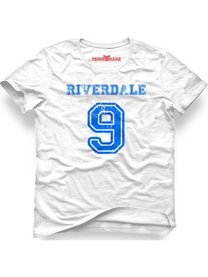 Tshirthane Riverdale 9 Nine Beyaz Erkek T-Shirt
