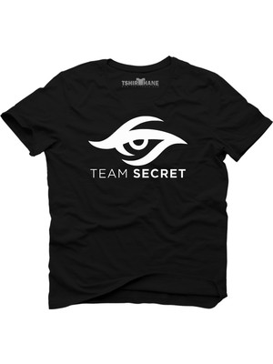 Tshirthane Dota 2 Team Secret Siyah Erkek T-Shirt