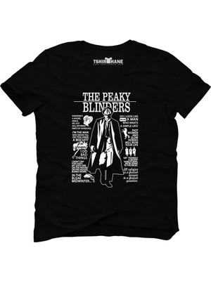Tshirthane Peaky Blinders Tommy Shelby Everyone Siyah Erkek T-Shirt