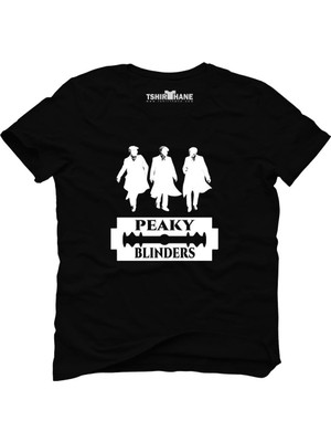 Tshirthane Peaky Blinders Tommy Shelby Jilet Siyah Erkek T-Shirt