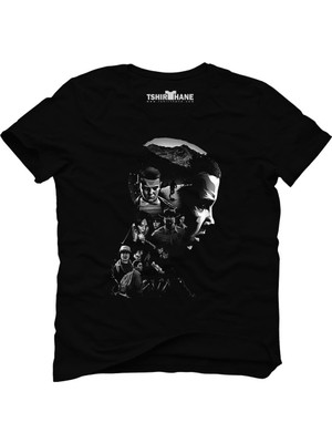 Tshirthane Stranger Things 11 Eleven Millie Bobby Brown Siyah Erkek T-Shirt