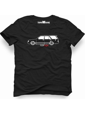 Tshirthane Tofaş Tofaşk Kartal Siyah Erkek T-Shirt