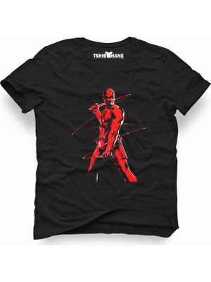 Tshirthane Daredevil Siyah Erkek T-Shirt