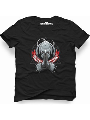 Tshirthane Fullmetal Alchemist One İs All Siyah Erkek T-Shirt