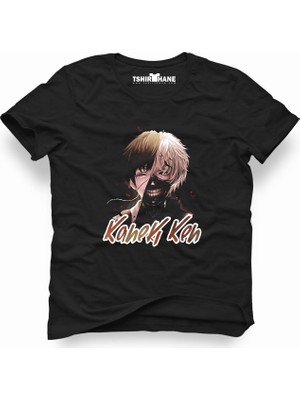 Tshirthane Tokyo Ghoul Kaneki Siyah Erkek T-Shirt