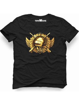 Tshirthane Pubg Battleground Siyah Erkek T-Shirt