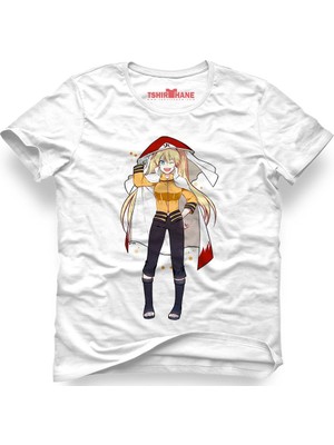 Tshirthane Naruto Kakashi Manga Anime Beyaz Erkek T-Shirt