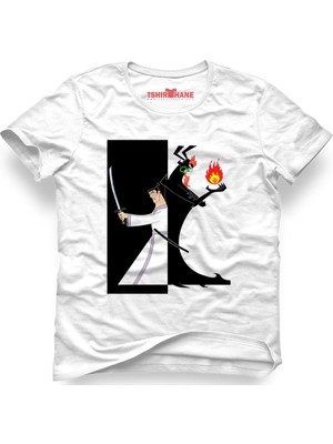 Tshirthane Acuaman Beyaz Erkek T-Shirt