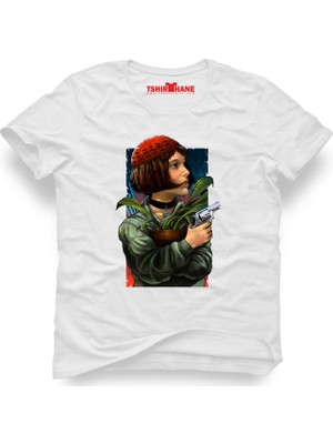Tshirthane Leon Mathilda The Professional Beyaz Erkek T-Shirt