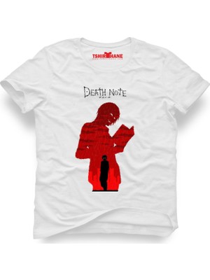 Tshirthane Death Note Deathnote Beyaz Erkek T-Shirt