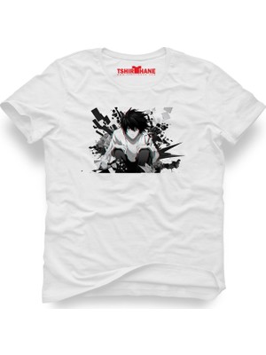 Tshirthane Death Note Deathnote Beyaz Erkek T-Shirt