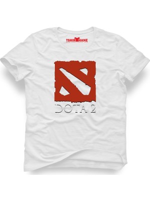 Tshirthane Dota 2 Beyaz Erkek T-Shirt