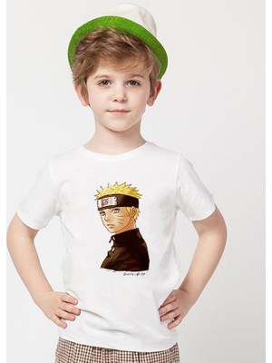 Tshirthane Naruto Beyaz Erkek T-Shirt