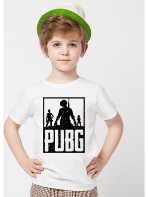 Tshirthane Pubg Beyaz Erkek T-Shirt