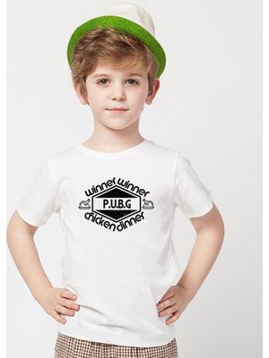 Tshirthane Pubg Beyaz Erkek T-Shirt