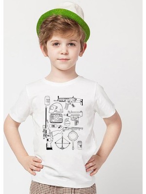 Tshirthane Pubg Beyaz Erkek T-Shirt