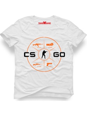 Tshirthane Csgo Cs Go Envanter Beyaz Erkek T-Shirt