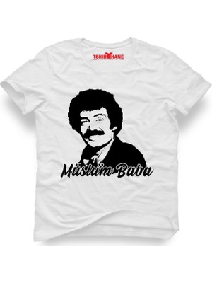 Tshirthane Müslüm Baba Gürses Beyaz Erkek T-Shirt
