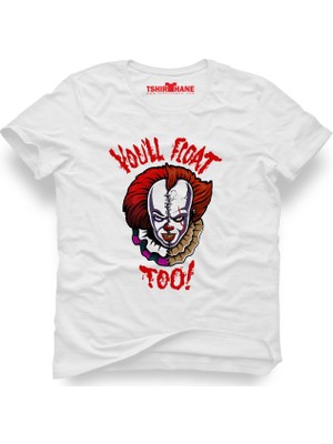 Tshirthane Pennywise Float Beyaz Erkek T-Shirt