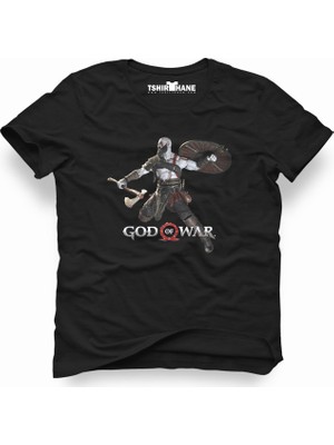 Tshirthane God Of War Siyah Erkek T-Shirt