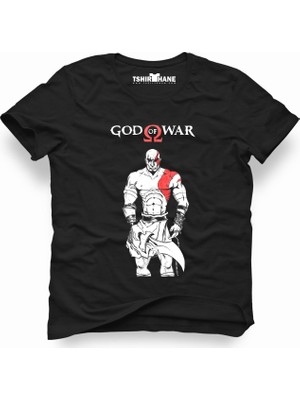 Tshirthane God Of War Siyah Erkek T-Shirt