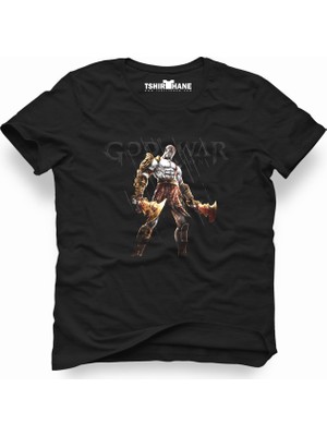 Tshirthane God Of War Siyah Erkek T-Shirt