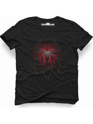 Tshirthane Spider Örümcek Siyah Erkek T-Shirt