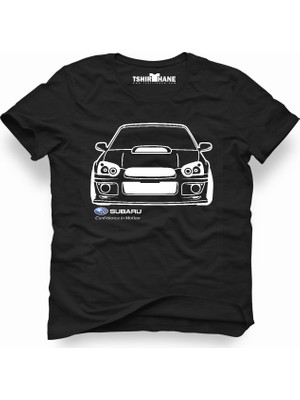 Tshirthane Subaru Siyah Erkek T-Shirt