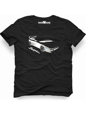 Tshirthane Toyota Supra Siyah Erkek T-Shirt
