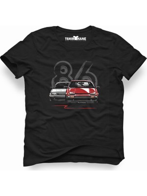 Tshirthane Vw Volkswagen 1986 86 Siyah Erkek T-Shirt