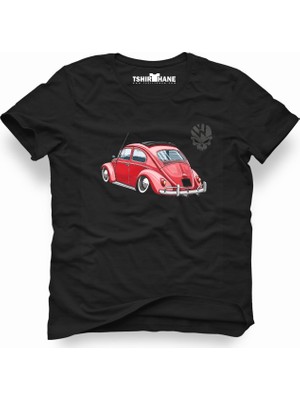 Tshirthane Vw Volkswagen Beetle Siyah Erkek T-Shirt
