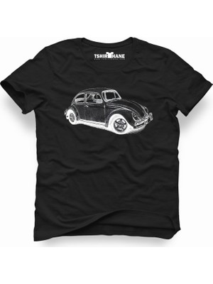 Tshirthane Vw Volkswagen Beetle Siyah Erkek T-Shirt