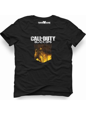 Tshirthane Call Of Duty Black Ops Siyah Erkek T-Shirt