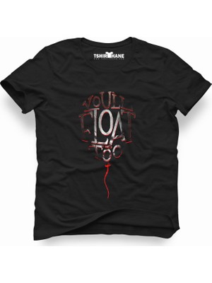 Tshirthane Pennywise Siyah Erkek T-Shirt