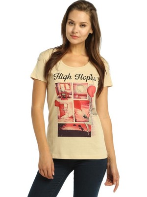 Bant Giyim High Hopes Krem Kadın T-Shirt