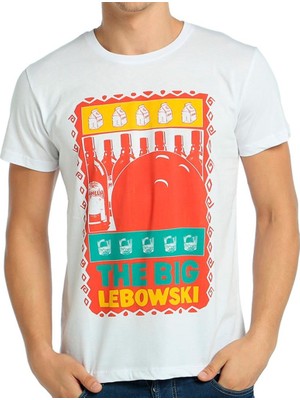 Bant Giyim The Big Lebowski Beyaz Erkek T-Shirt